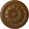 Ekena Millwork Kirke Ceiling Medallion (Fits Canopies up to 3 3/4"), Hand-Painted Smokey Topaz, 15 3/4"OD x 5/8"P CM16KISTF - alternate 1